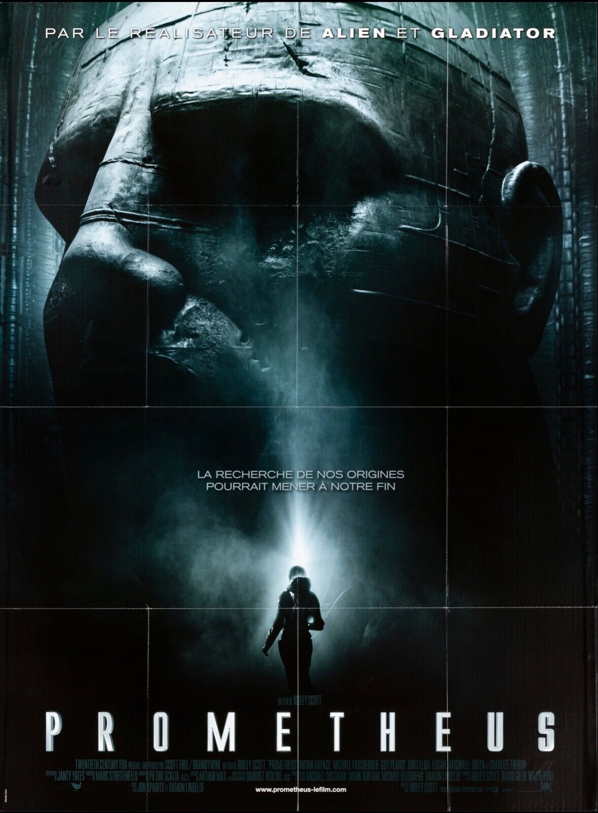PROMETHEUS, 2012, NOOMI RAPACE, REPRO AFFICHE CINEMA VINTAGE, HQ