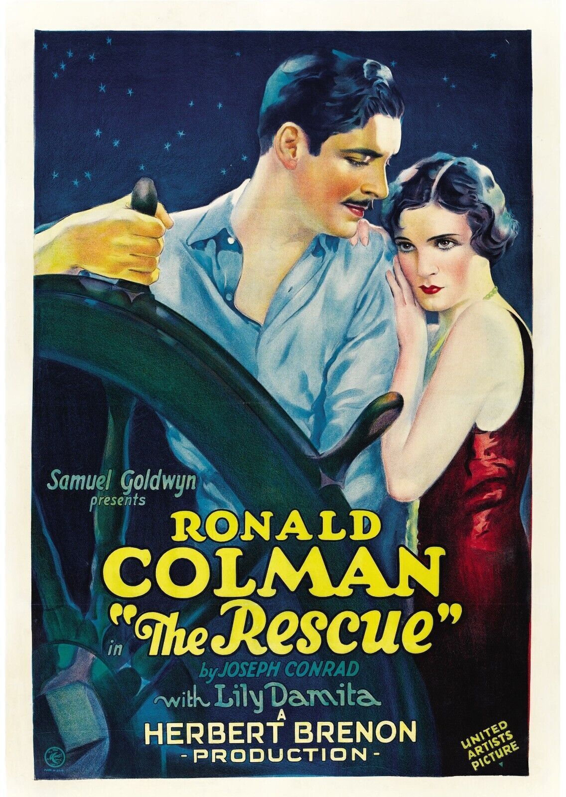 LE FORBAN, RONALD COLMAN, 1929, Repro affiche cinéma, VINTAGE, HQ