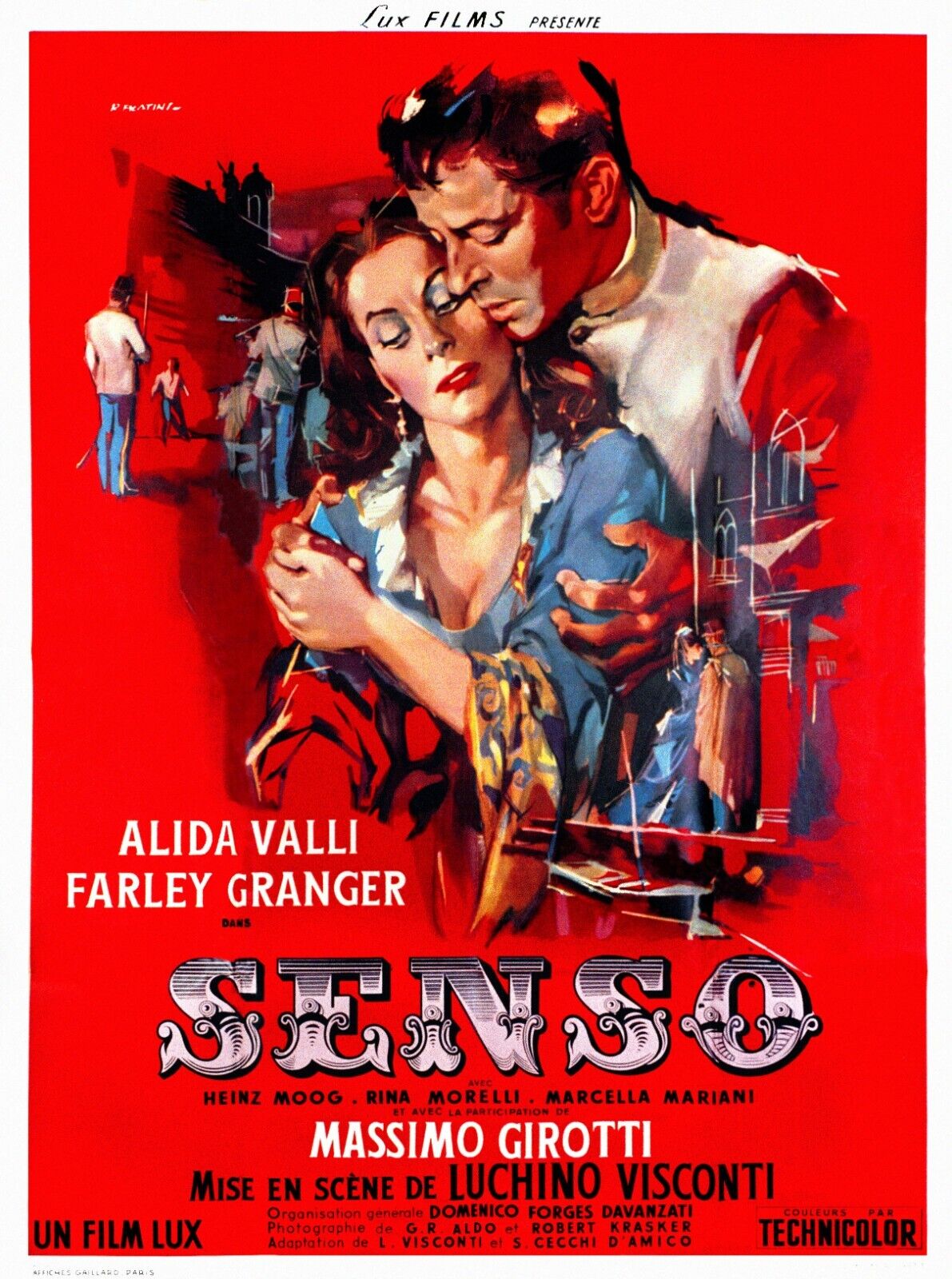 SENSO, ALIDA VALLI, FARLEY GRANGER, repro affiche de cinema, HQ