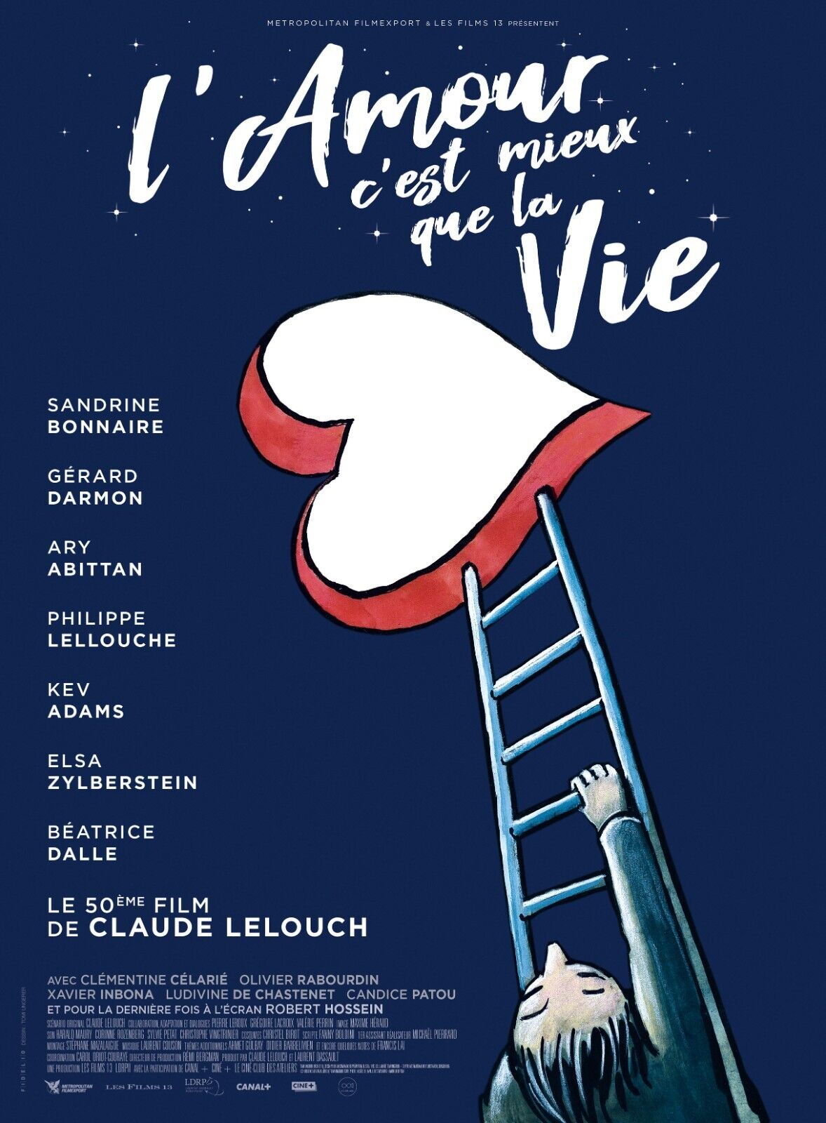 L’AMOUR C’EST MIEUX QUE LA VIE, GÉRARD LAMBERT, 2022, REPRO MOVIE POSTER, VINTAGE, HQ