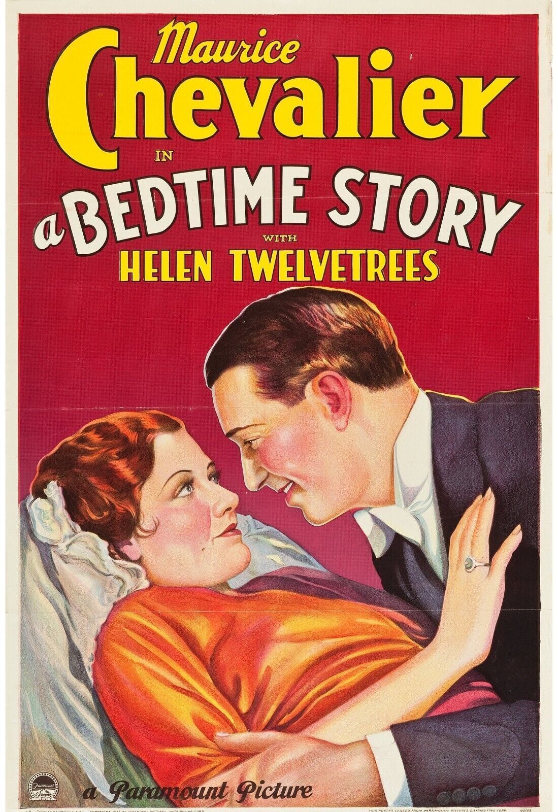 MR. BABY, MAURICE CHEVALIER, 1933, Repro vintage cinema poster, HQ