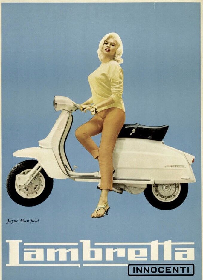 IAMBRELLA Scooter Repro Affiche Vintage Publicité Italie HQ