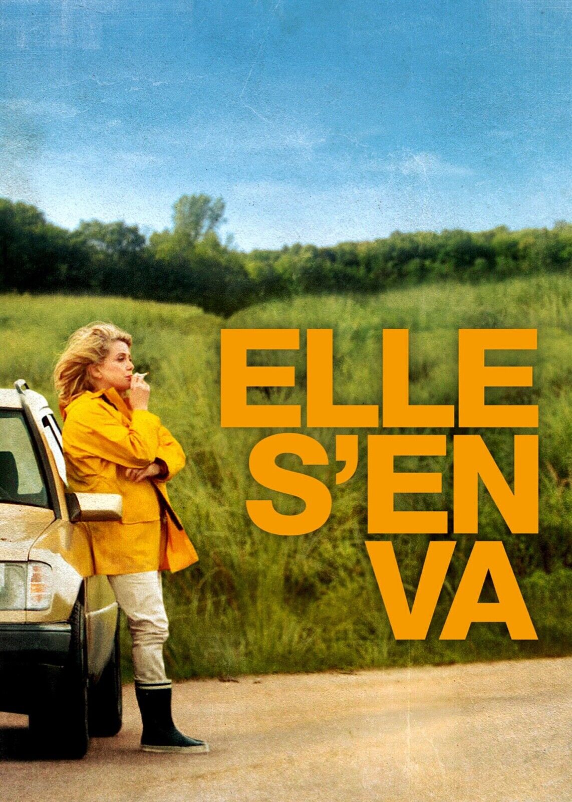 ELLE S’EN VA, CATHERINE DENEUVE, 2013, REPRO MOVIE POSTER, VINTAGE, HQ