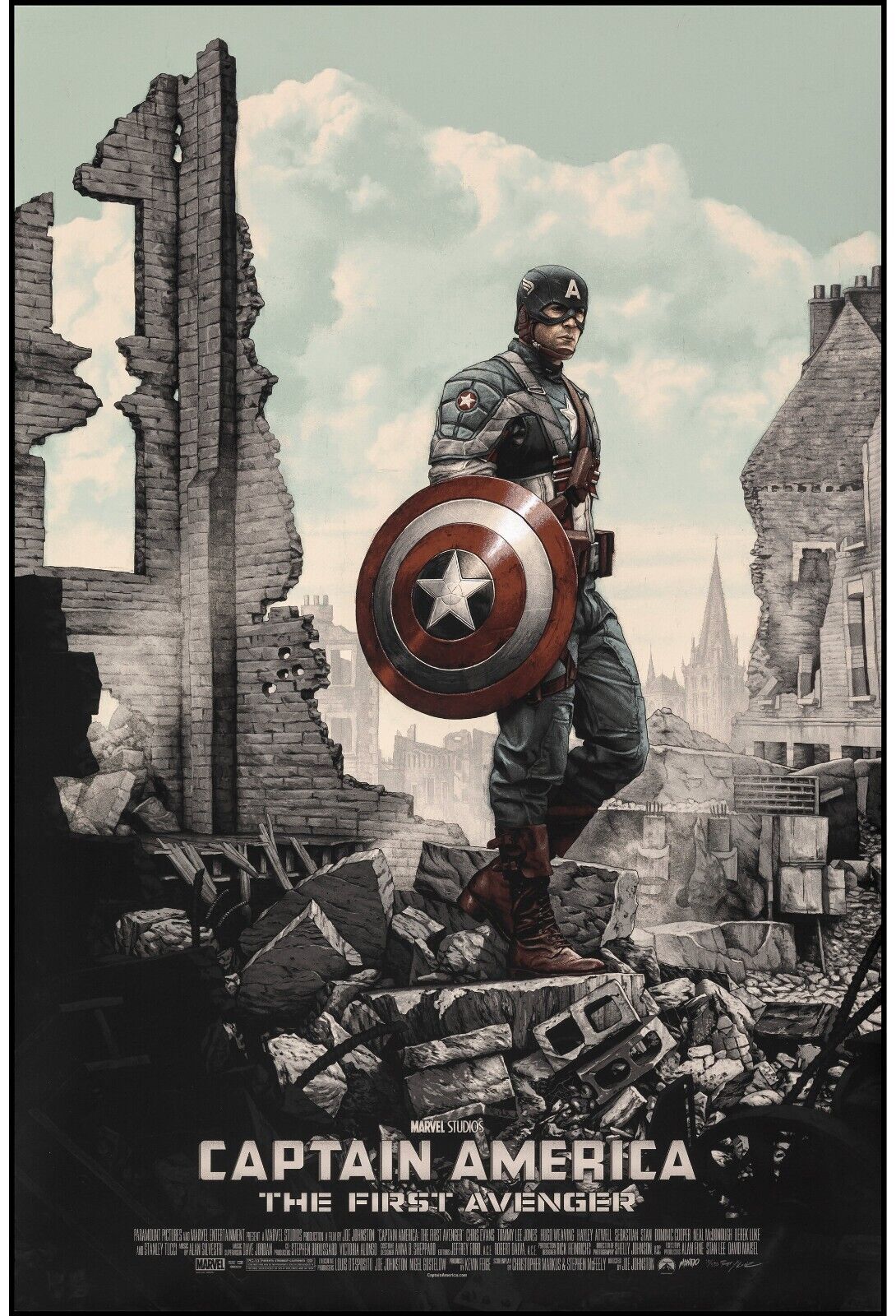 CAPTAIN AMERICA, THE FIRST AVENGER, REPRO AFFICHE CINEMA VINTAGE