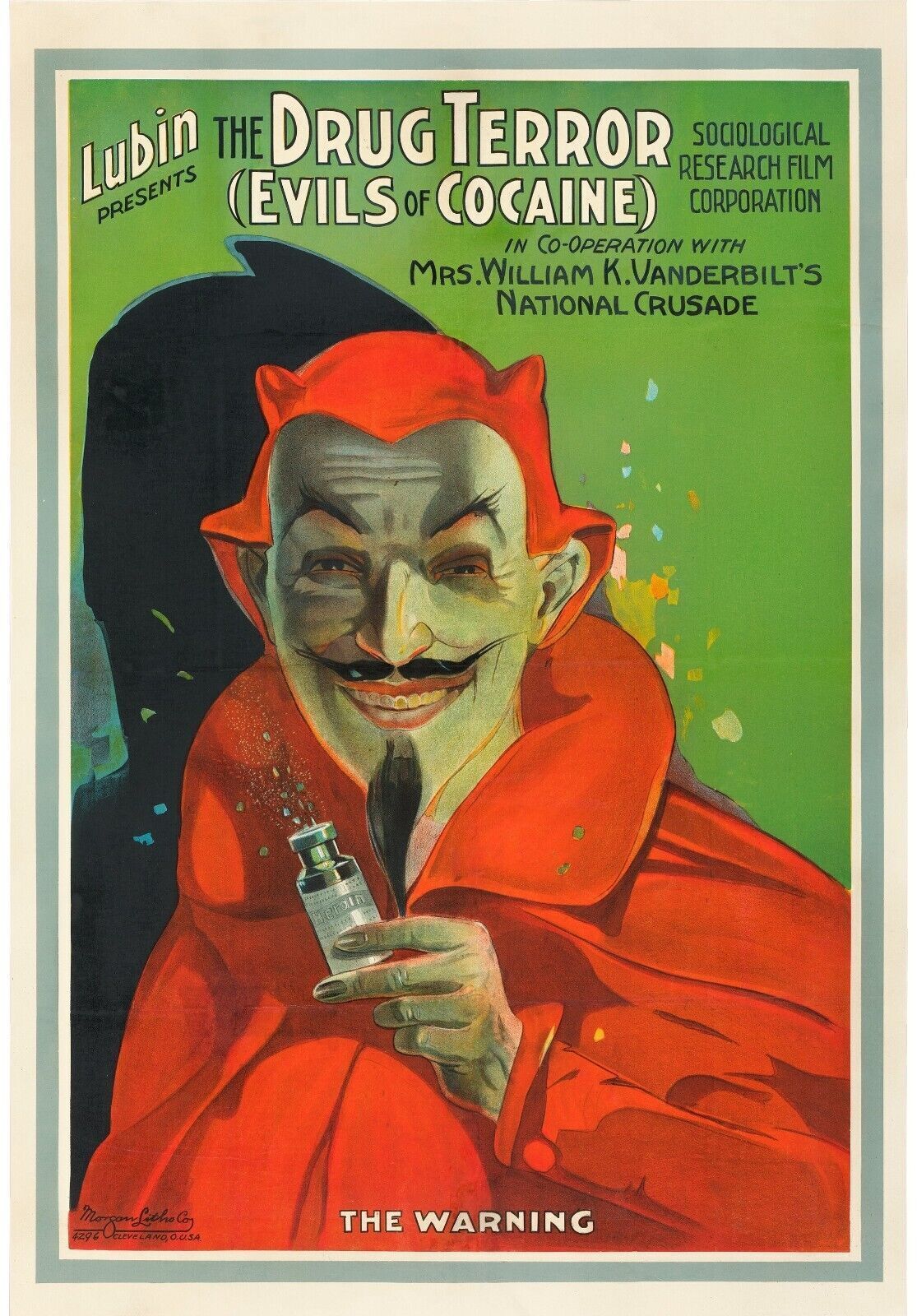 COCAINE TRAFFIC WILLIAM 1914 REPRO VINTAGE POSTER HQ