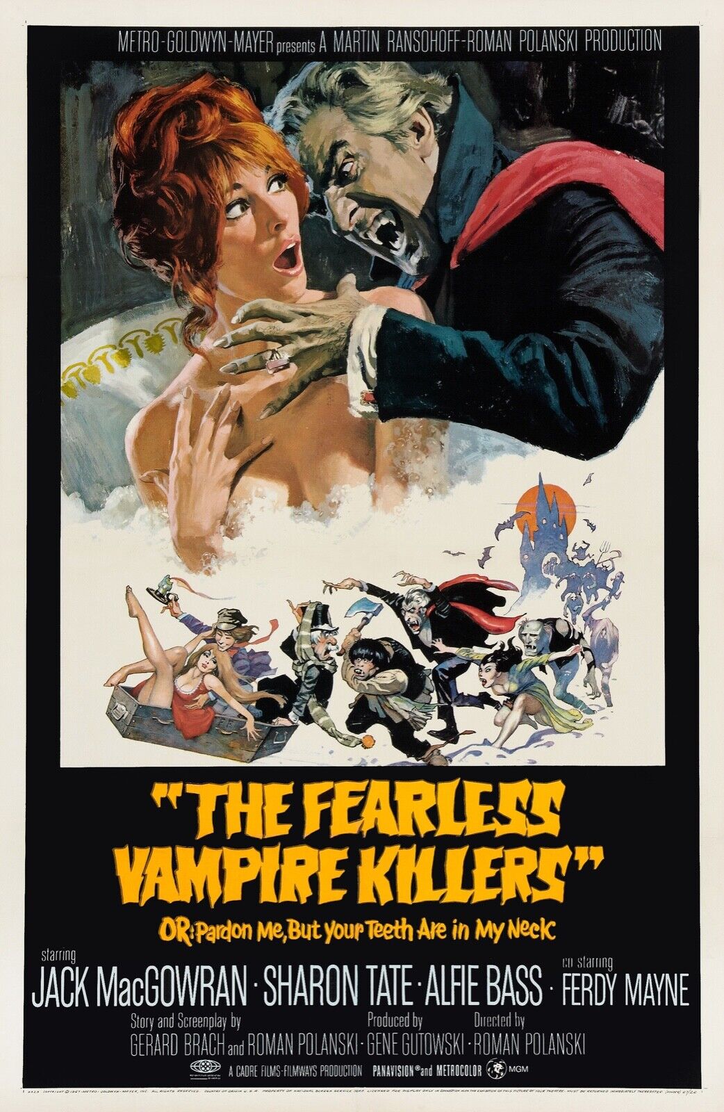 THE FEARLESS VAMPIRE KILLERS, SHARON TATE, 1967, Repro cinema poster, HQ