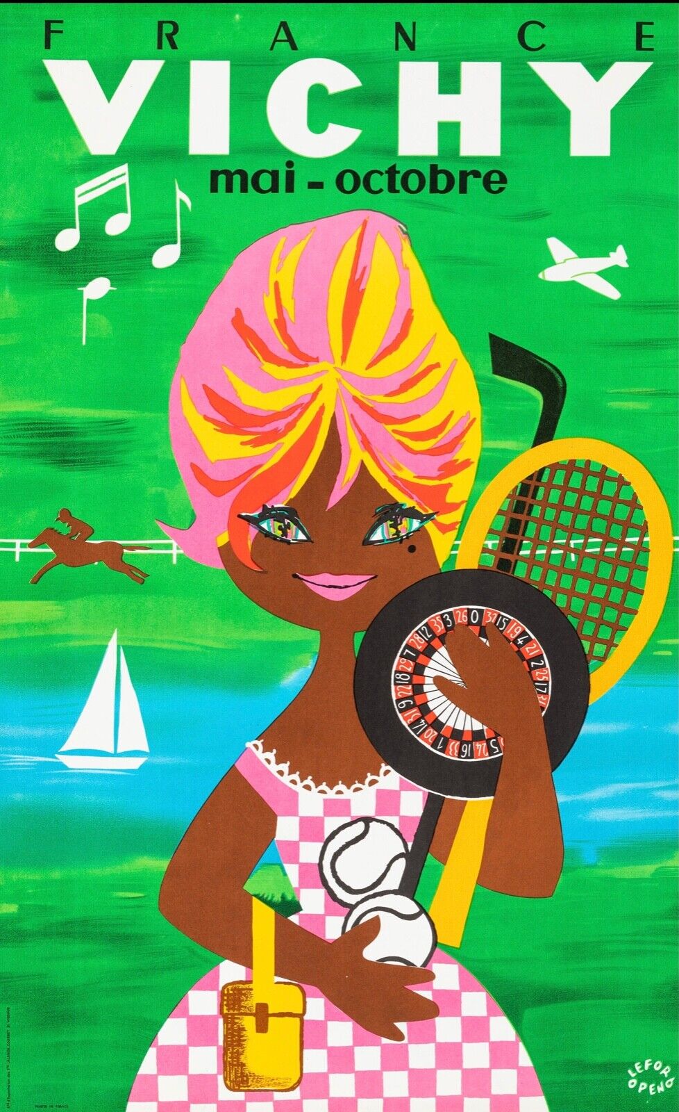 VICHY FRANCE VINTAGE POSTER REPRO HQ TOURISM POSTER