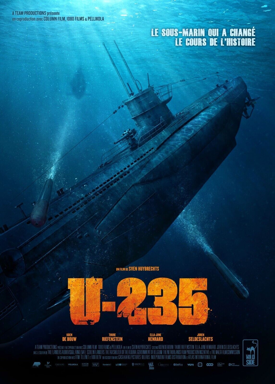 U-235, TORPEDO, THURE RIEFENSTEIN, 2019 repro affiche de cinema, HQ