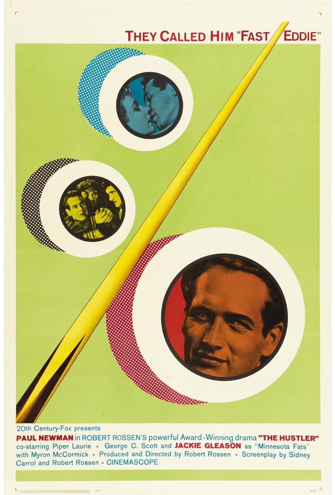 EL ESTAFADERO, PAUL NEWMAN, 1961, REPRODUCCIÓN DE CARTEL DE PELÍCULA, VINTAGE, HQ