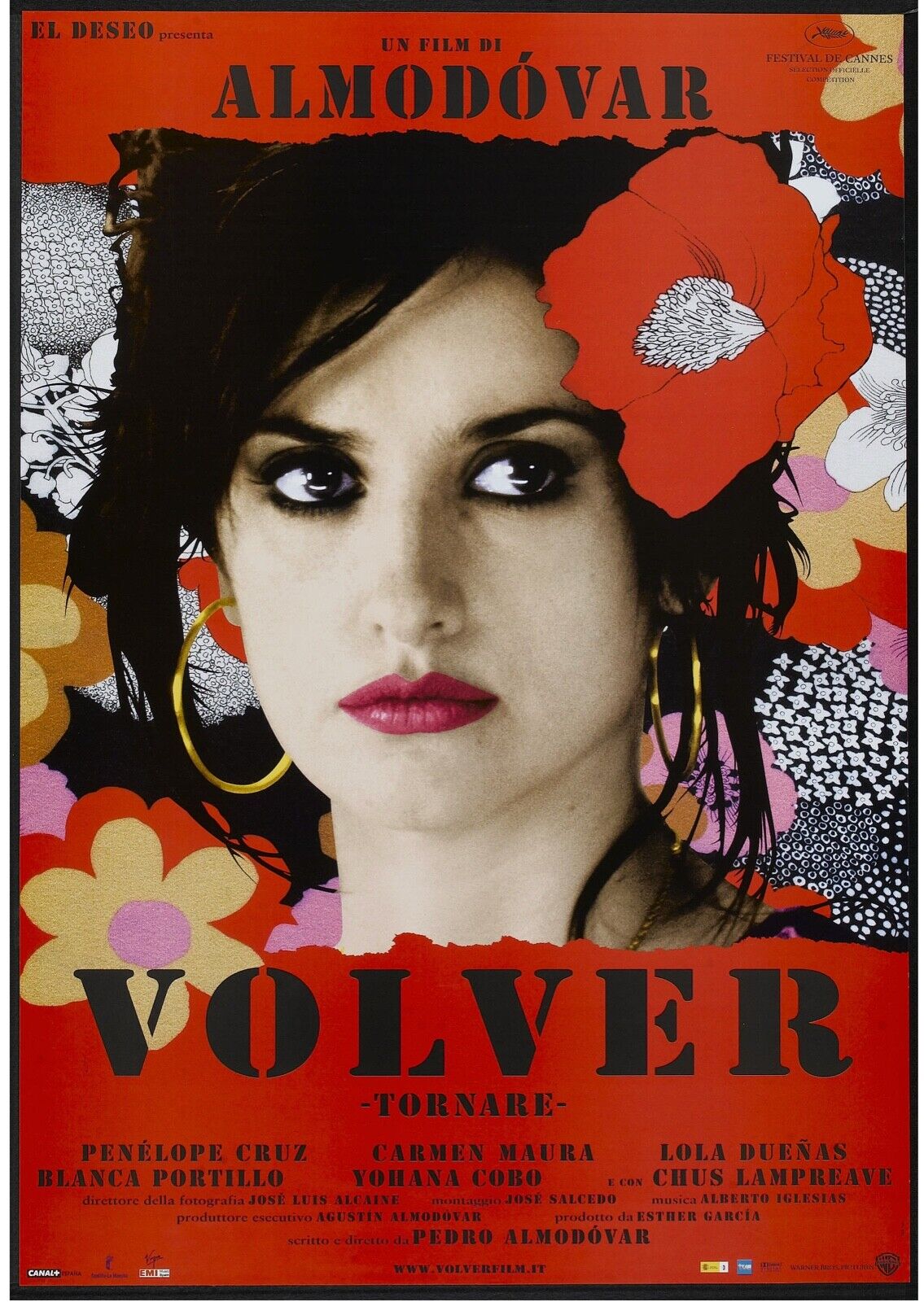 VOLVER, PENELOPE CRUZ, ALMODOVAR, SPAIN, 1967, REPRO VINTAGE CINEMA POSTER, HQ