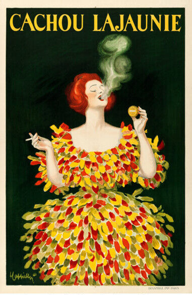 CACHOU LAJAUNIE, BONBONS, REPRO PUBLICITY POSTER, VINTAGE, HQ
