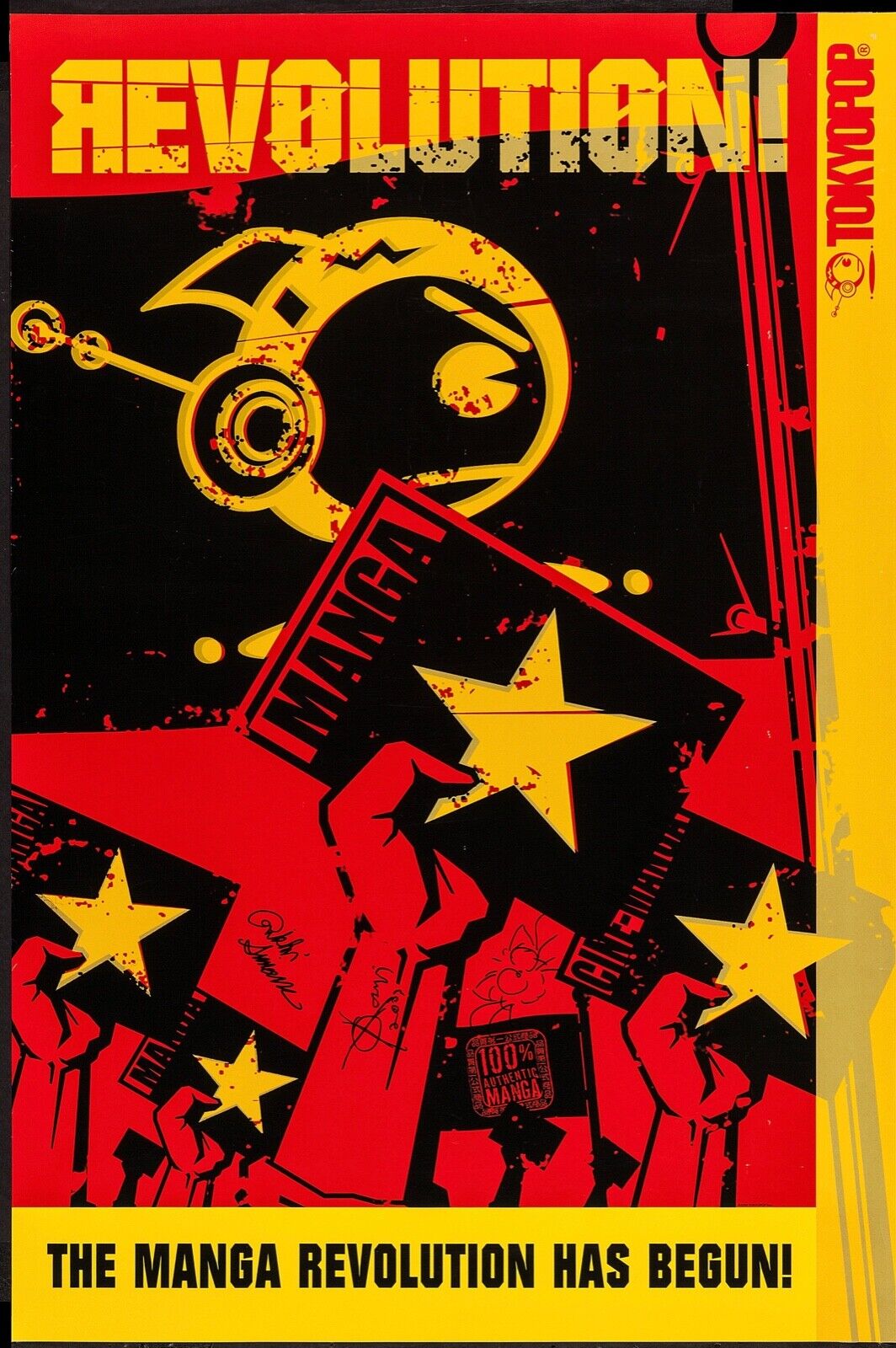 REPRODUCCIÓN DE MANGA REVOLUTION, CARTEL DE MANGA VINTAGE, HQ