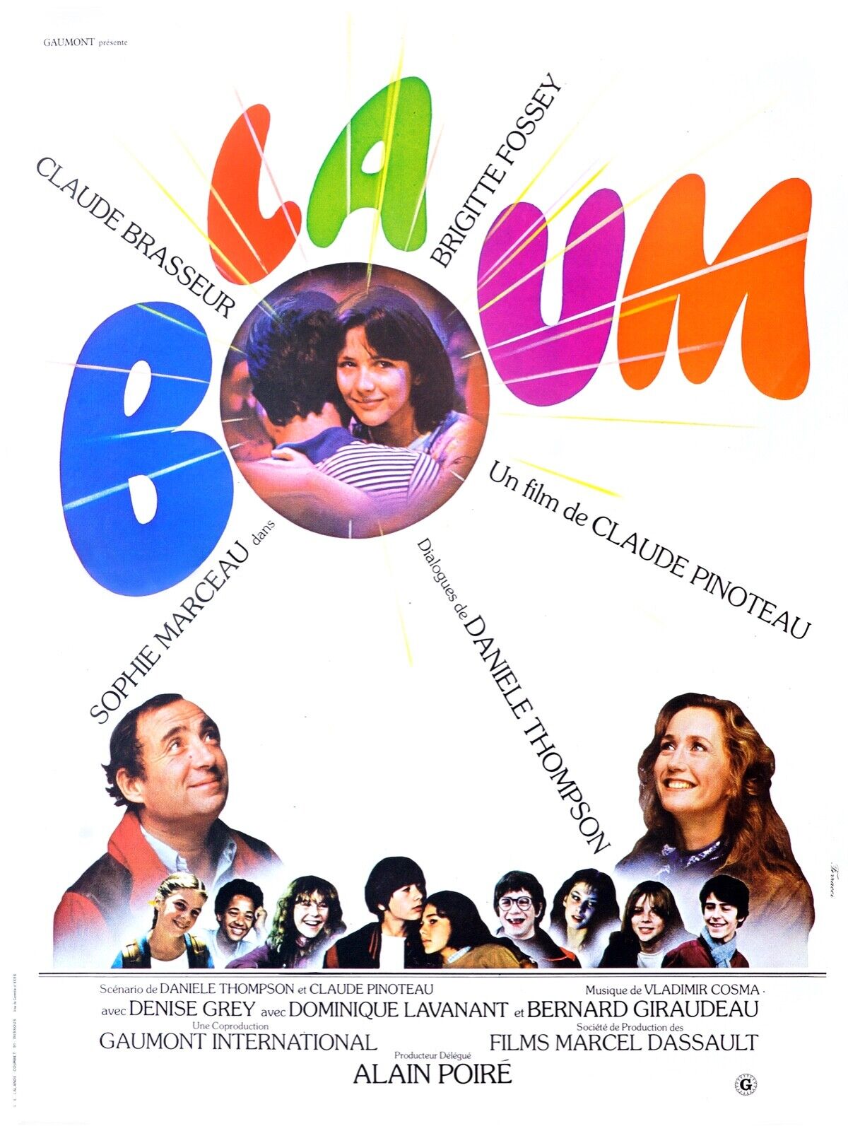 LA BOUM, SOPHIE MARCEAU, 1980, REPRO MOVIE POSTER, VINTAGE, HQ
