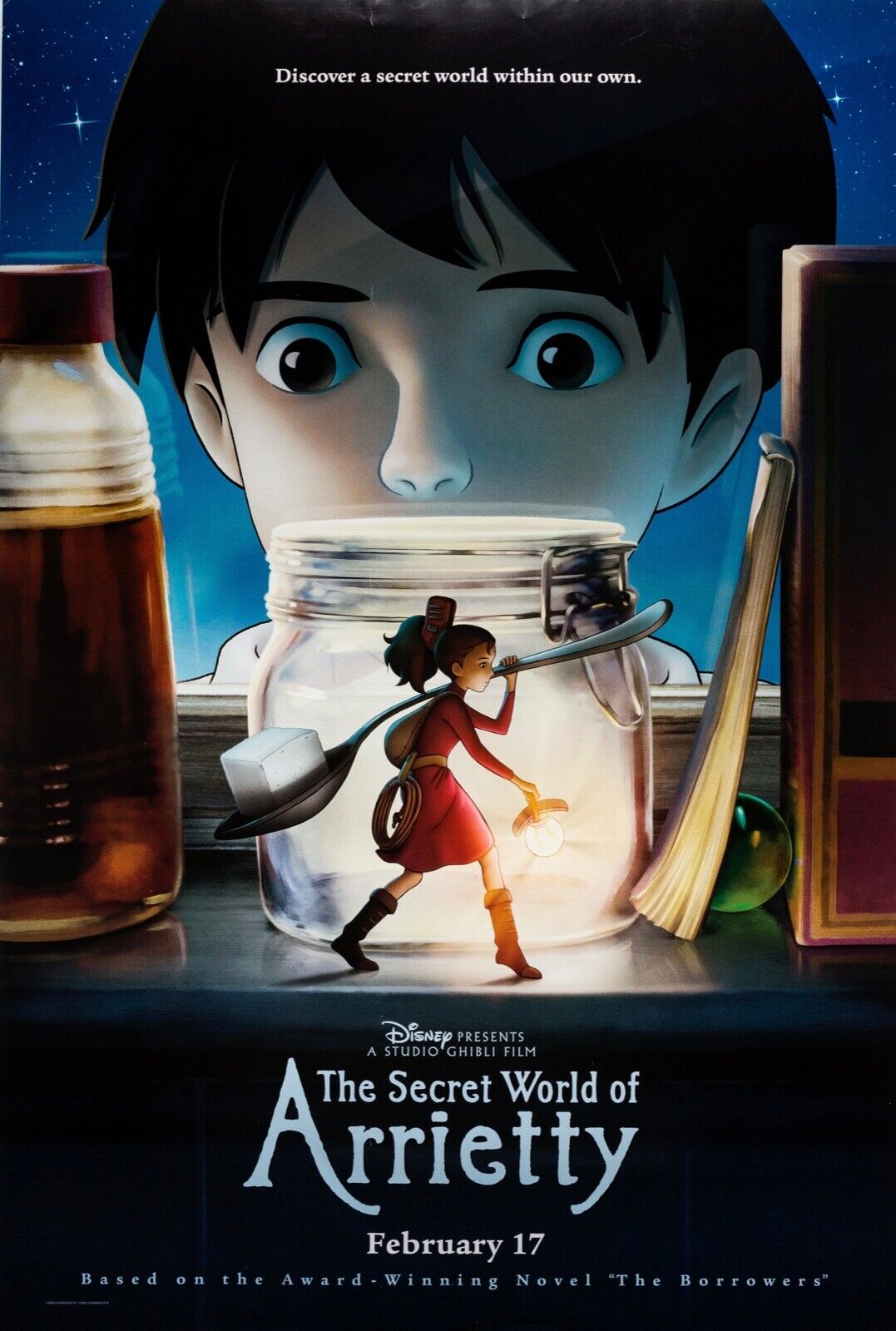 ARIETTY: THE SECRET WORLD OF ARRIETTY, 2010, WALT DISNEY, REPRO VINTAGE POSTER, HQ