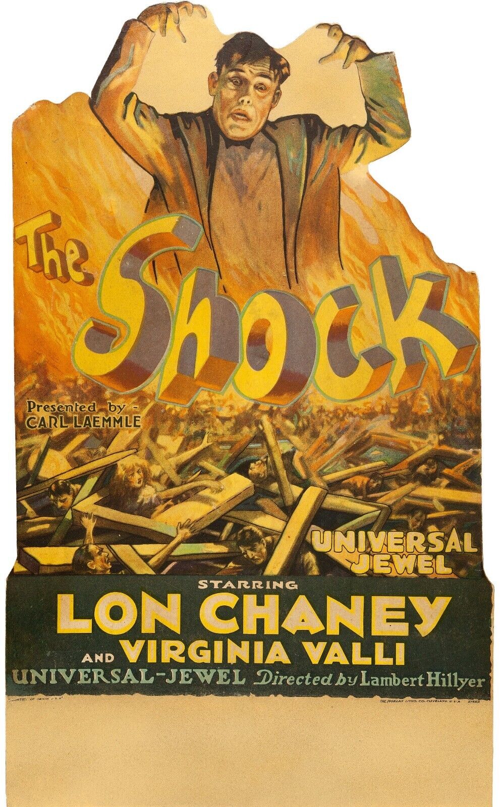 THE SHOCK, LON CHANEY, VIRGINIA VALLI, 1923, repro affiche de cinema, HQ