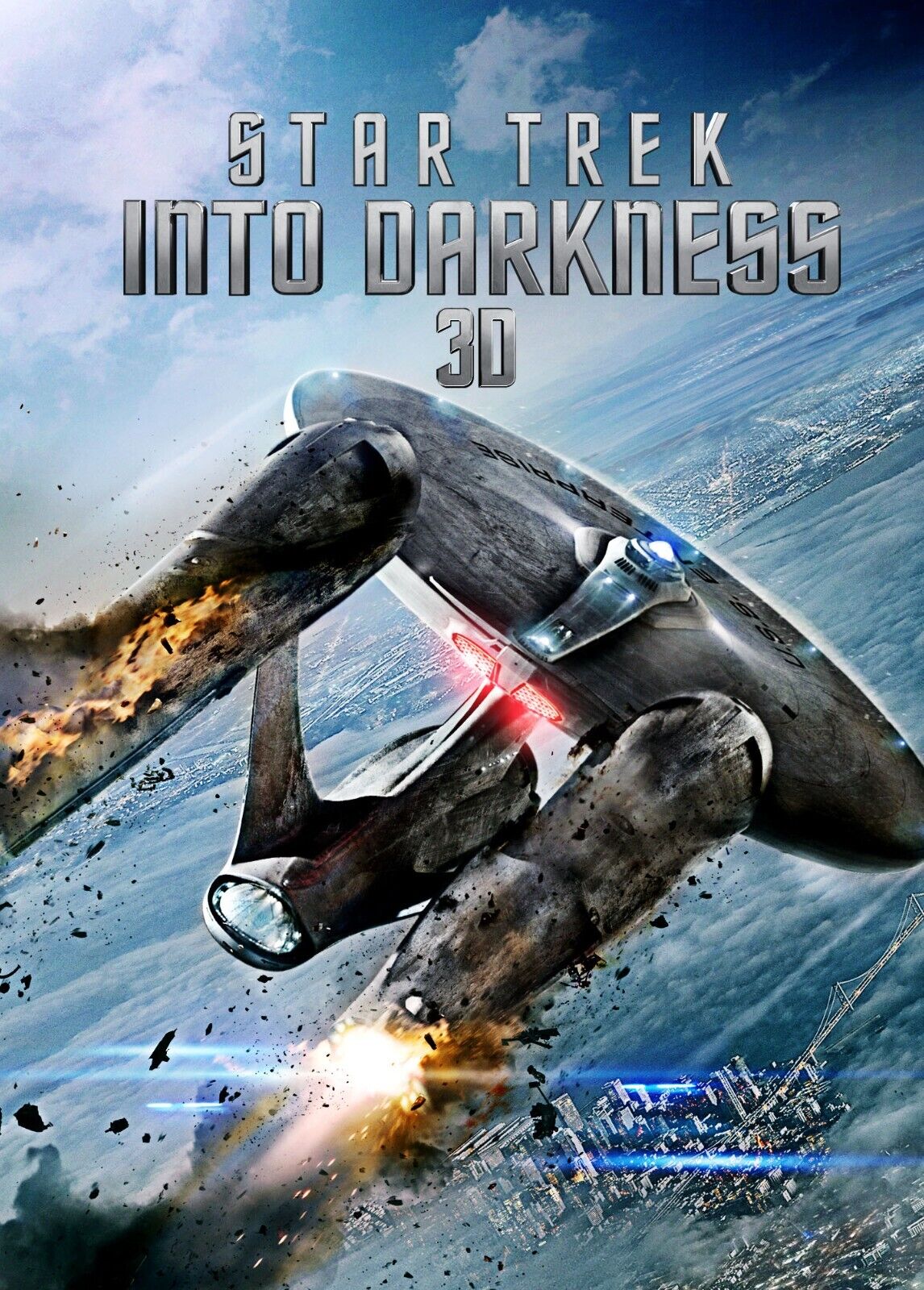 STAR TREK INTO DARKNESS 3D repro cinema poster HQ