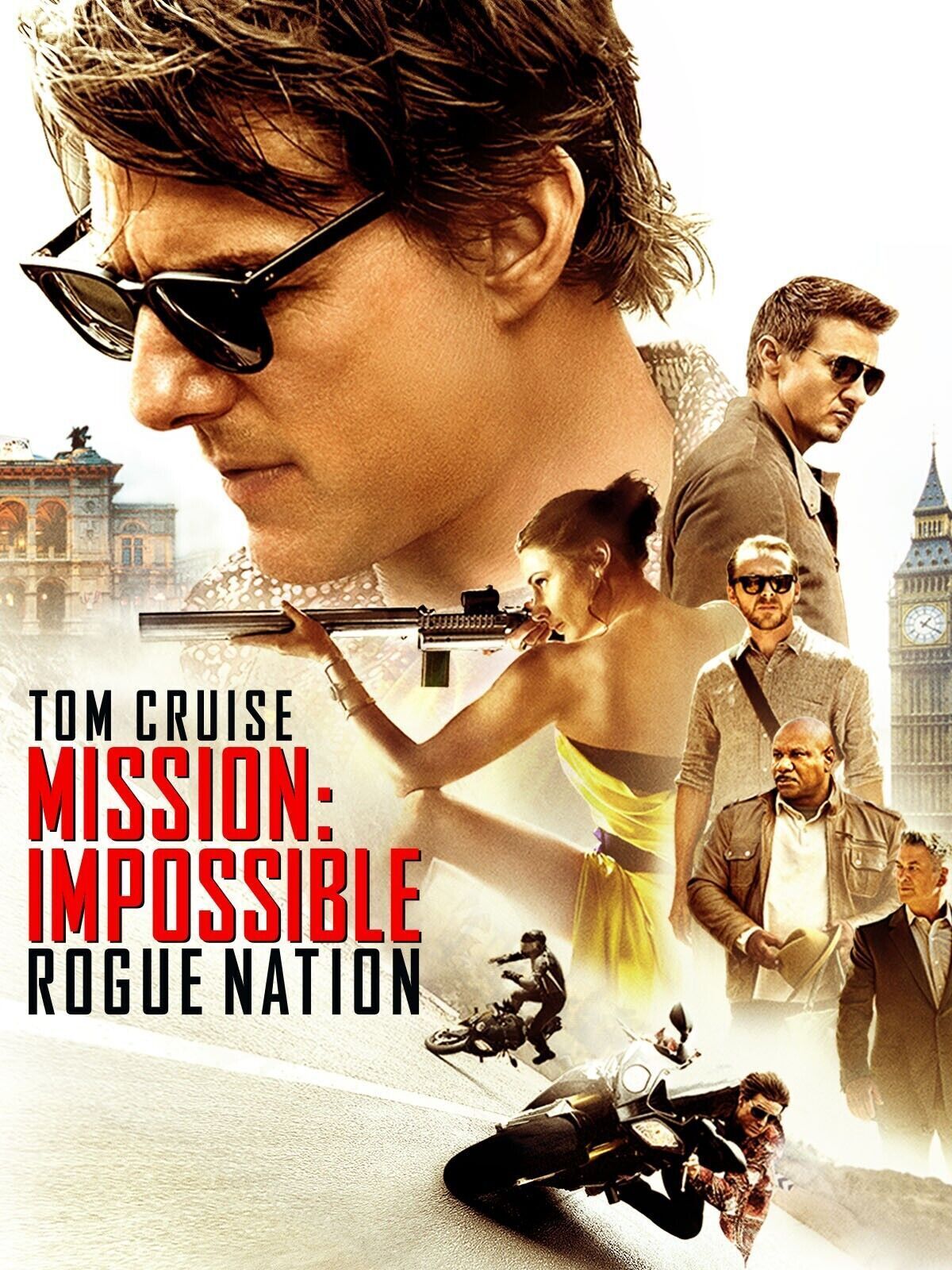 MISSION IMPOSSIBLE, ROGUE NATION, TOM CRUISE, 2015, cinema poster reproduction, VINTAGE HQ