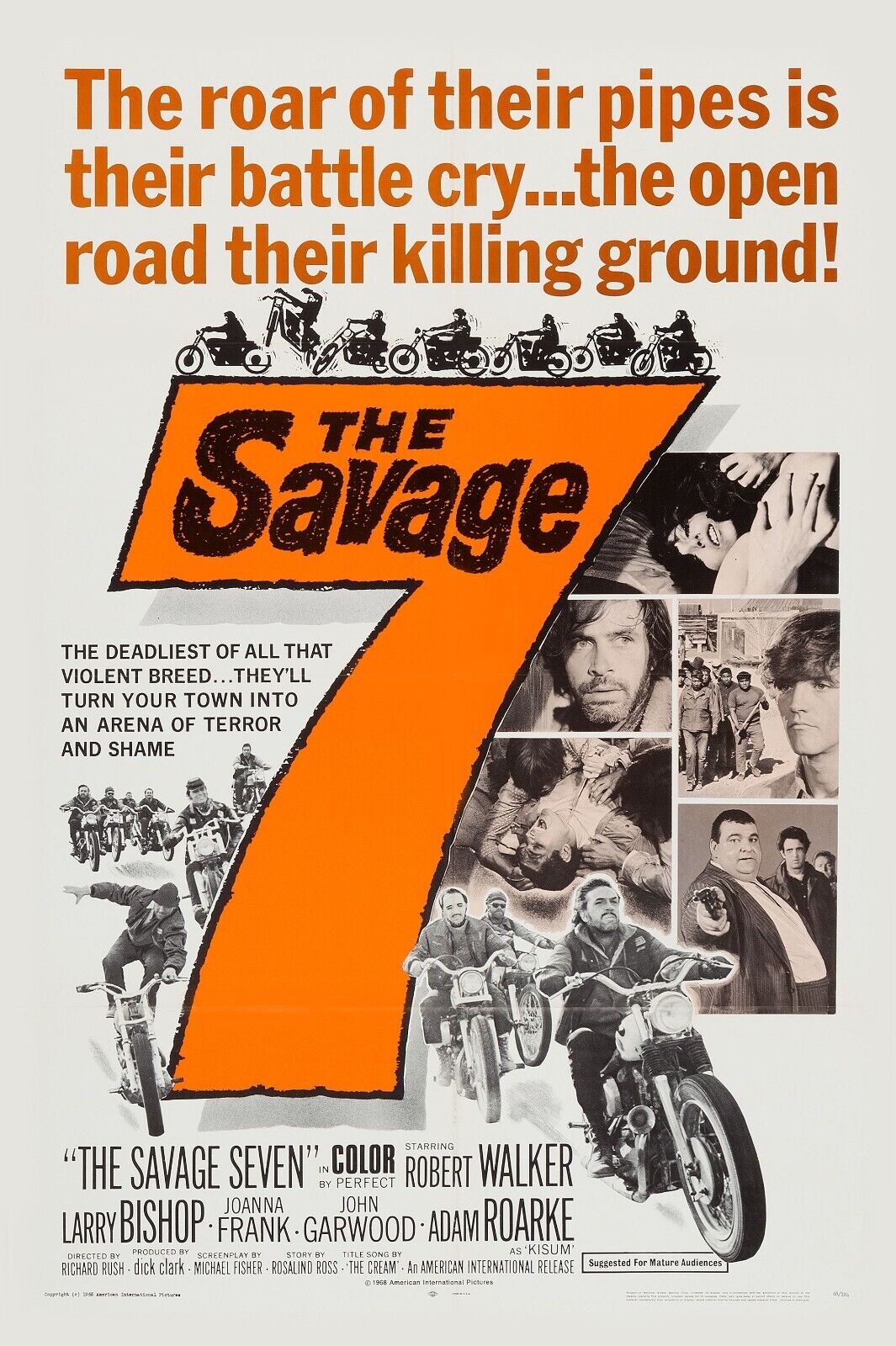 EL SALVAJE, ROBERT WALKER, MOTOCICLETAS, REPRODUCCIÓN DE CARTEL DE CINE VINTAGE, HQ