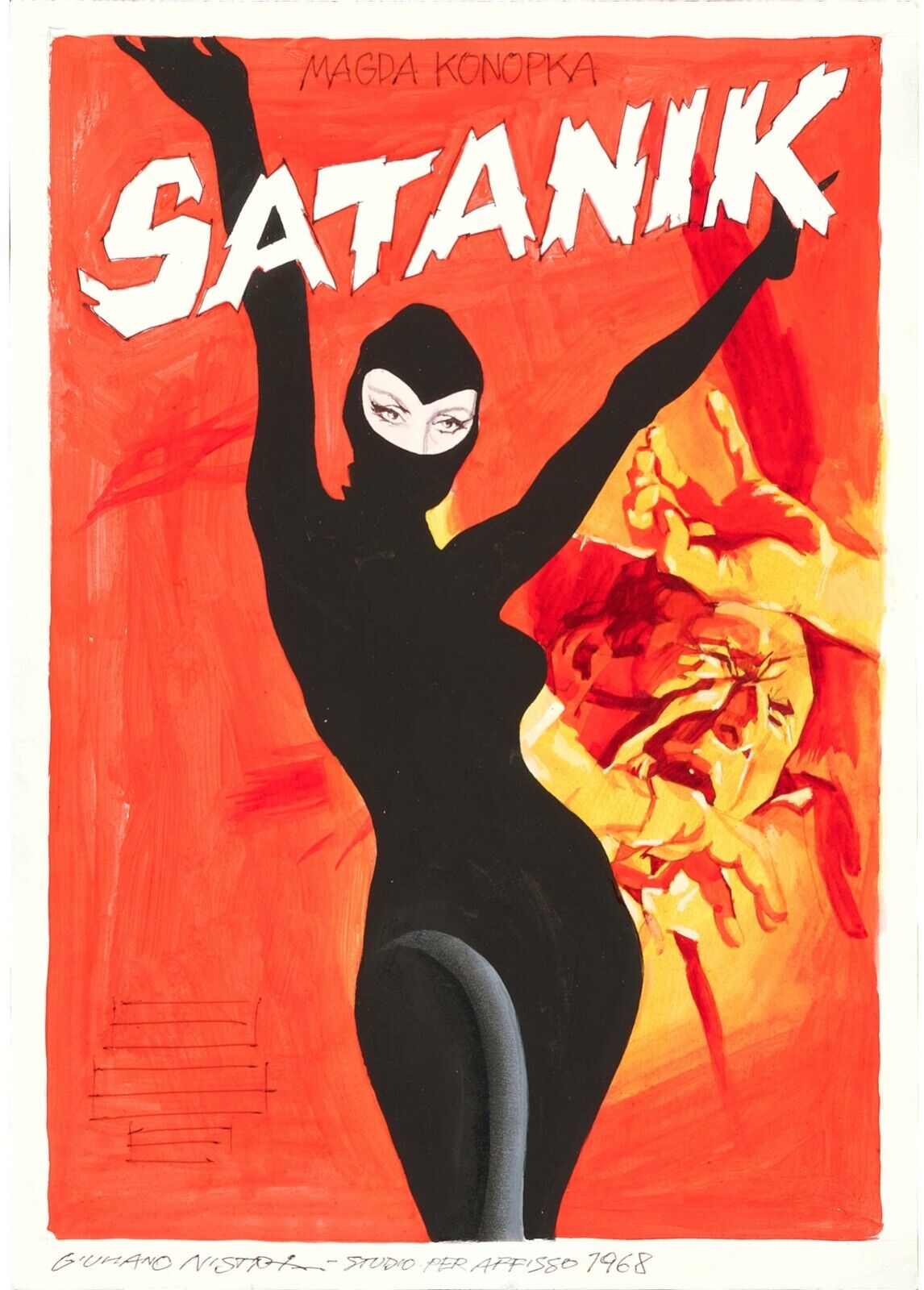 SATANIK, MAGDA KONOPKA, 1968, REPRO AFFICHE CINEMA, HQ