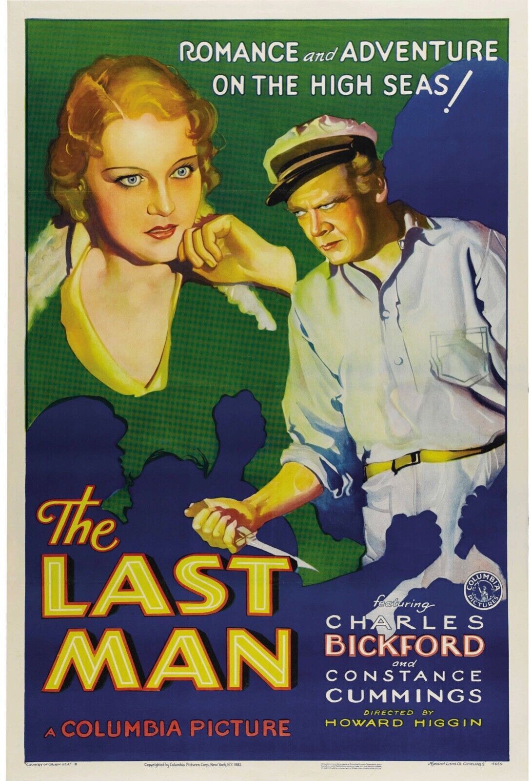 THE LAST MAN, CHARLES BICKFORD, 1932,  REPRO AFFICHE DE CINEMA HQ