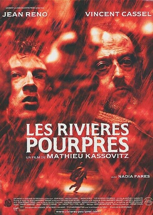 THE CRIMSON RIVERS, JEAN RENO, 2000, REPRO VINTAGE HQ CINEMA POSTER