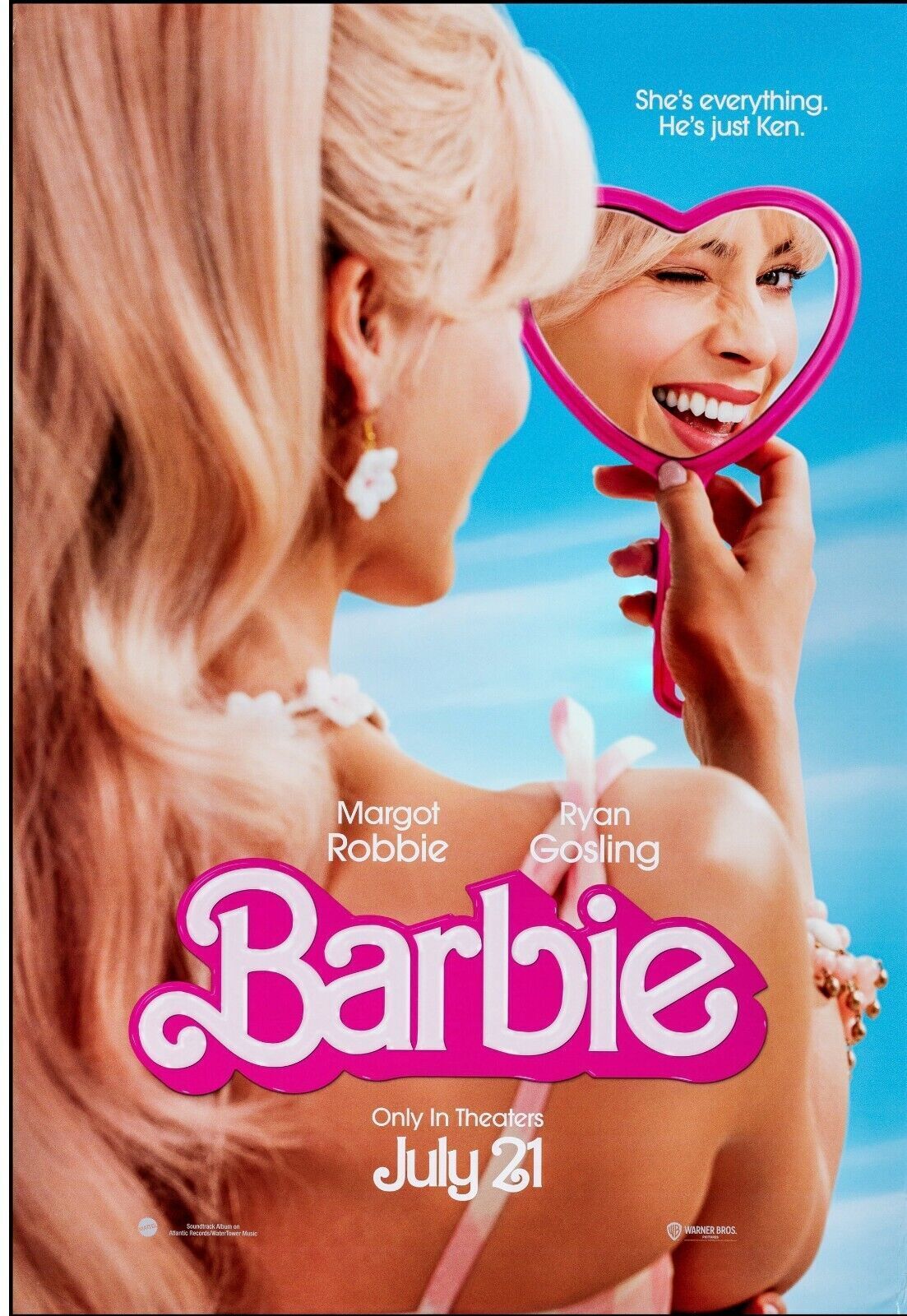 BARBIE, MARGOT ROBBIE, 2023, REPRODUCCIÓN DE PELÍCULA, VINTAGE, ALTA CALIDAD