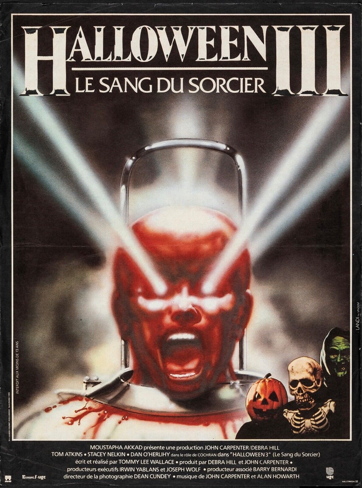 HALLOWEEN III : LE SANG DU SORCIER, 1982, REPRO AFFICHE CINÉMA VINTAGE, HQ