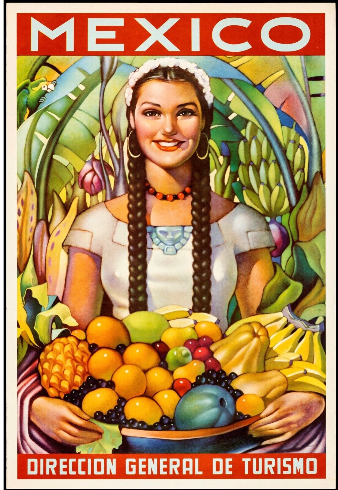 MEXICO, REPRO AFFICHE TOURISME VINTAGE, HQ