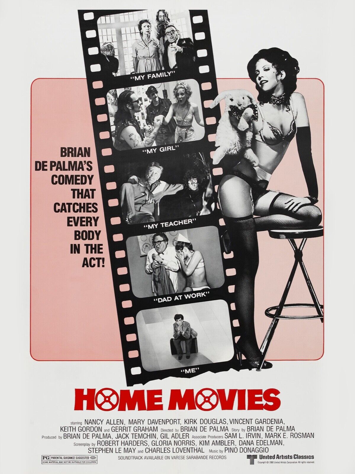 HOME MOVIES, BRIAN DE PALMA, REPRO AFFICHE CINEMA VINTAGE, HQ