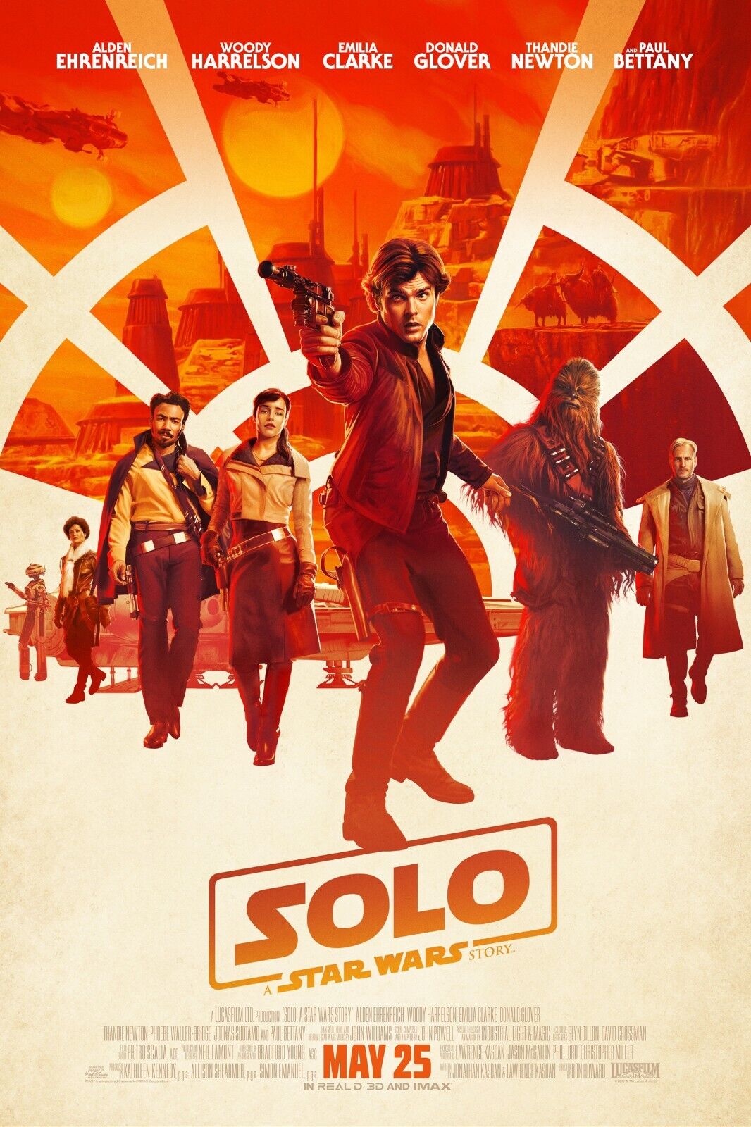 SOLO STAR WARS, ALDEN EHRENREICH, 2018, REPRO VINTAGE CINEMA POSTER, HQ