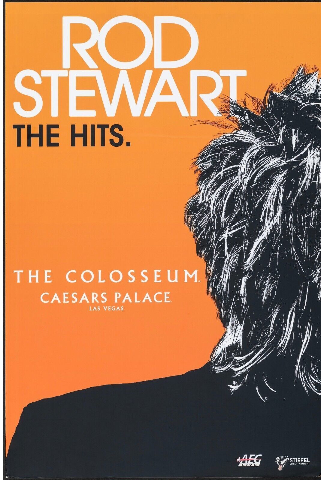ROD STEWART, AT THE COLOSSEUM, 2024, Repro affiche concert, HQ
