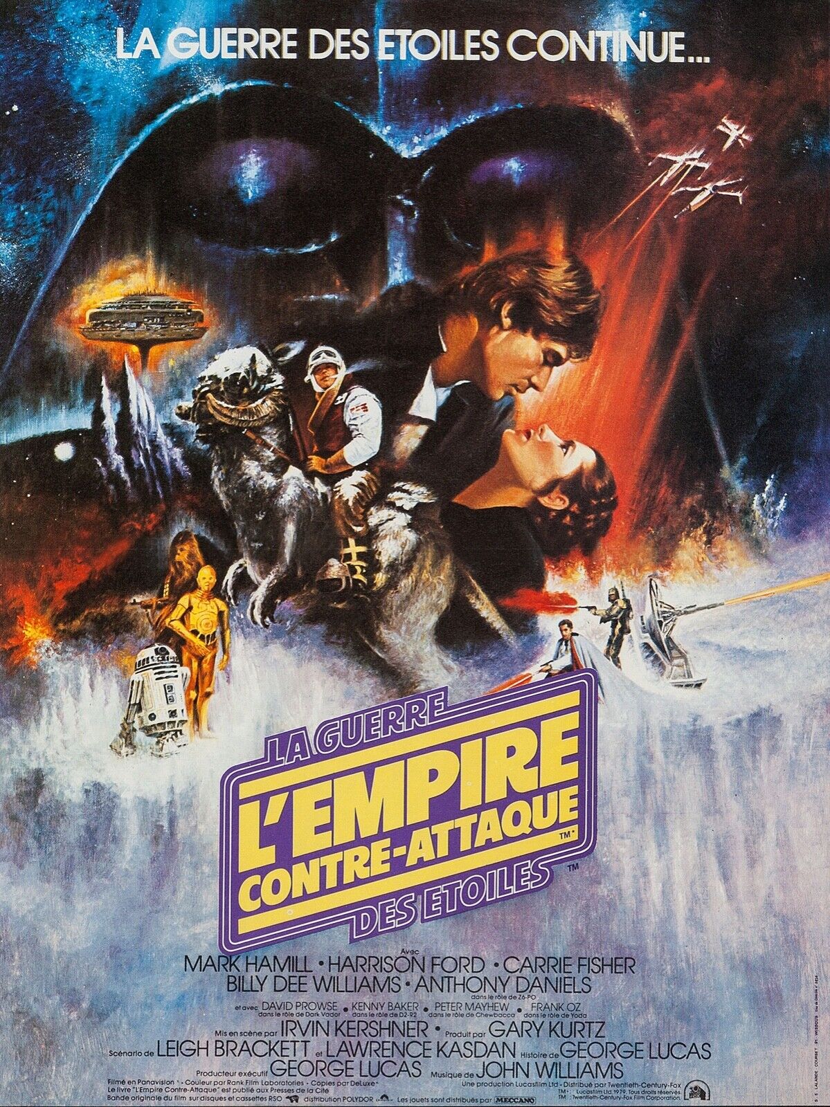 STAR WARS V, THE EMPIRE STRIKES BACK, HQ cinema poster reproduction