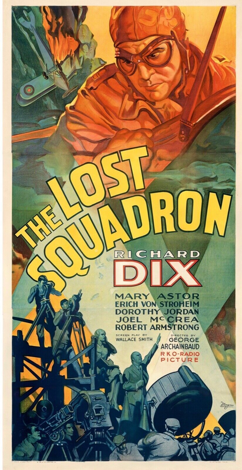 L'ESCADRON PERDU, THE LOST SQUADRON, RICHARD DIX, REPRO AFFICHE DE CINEMA HQ