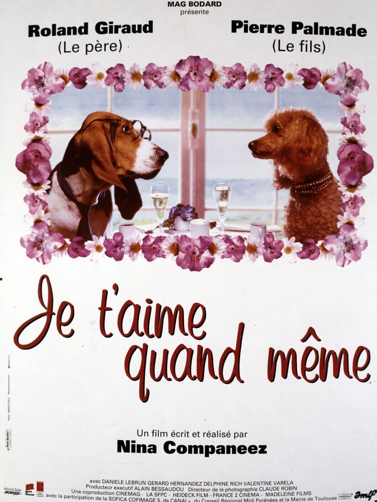 TE QUIERO DE TODOS MODOS, ROLAND GIRAUD, 1994, REPRODUCCIÓN DE CARTEL DE PELÍCULA, VINTAGE, HQ