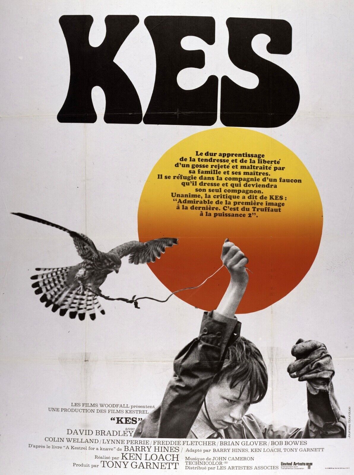KES, DAVID BRADLEY, 1969, REPRO MOVIE POSTER, VINTAGE, HQ