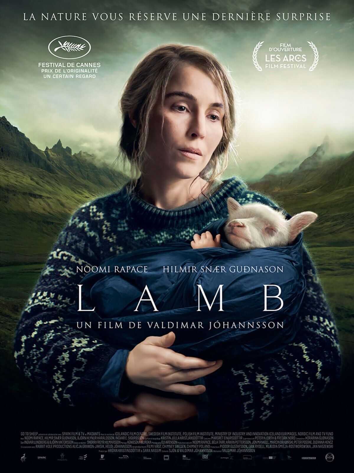 LAMB, NOOMI RAPACE, 2021, Repro cinema poster, VINTAGE, HQ