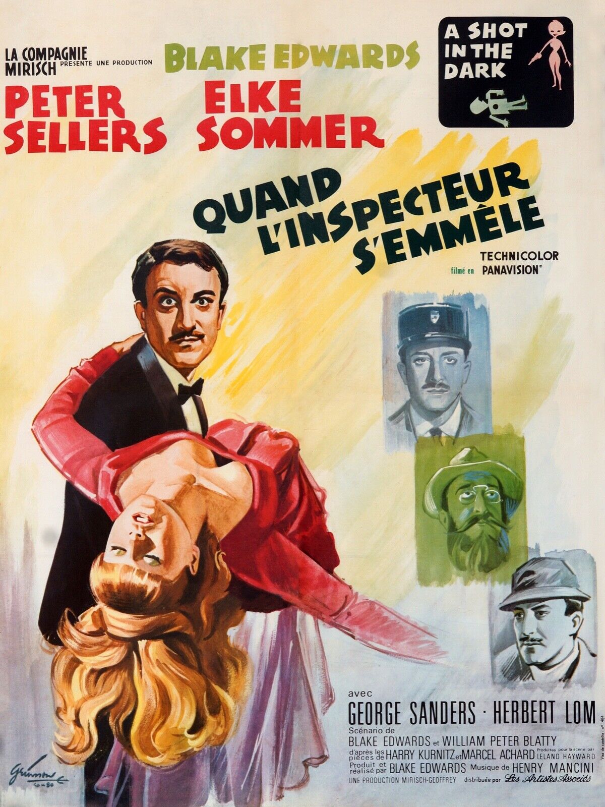 THE INSPECTOR'S WAY, PETER SELLERS, 1963, REPRO THEATRICAL POSTER, HQ