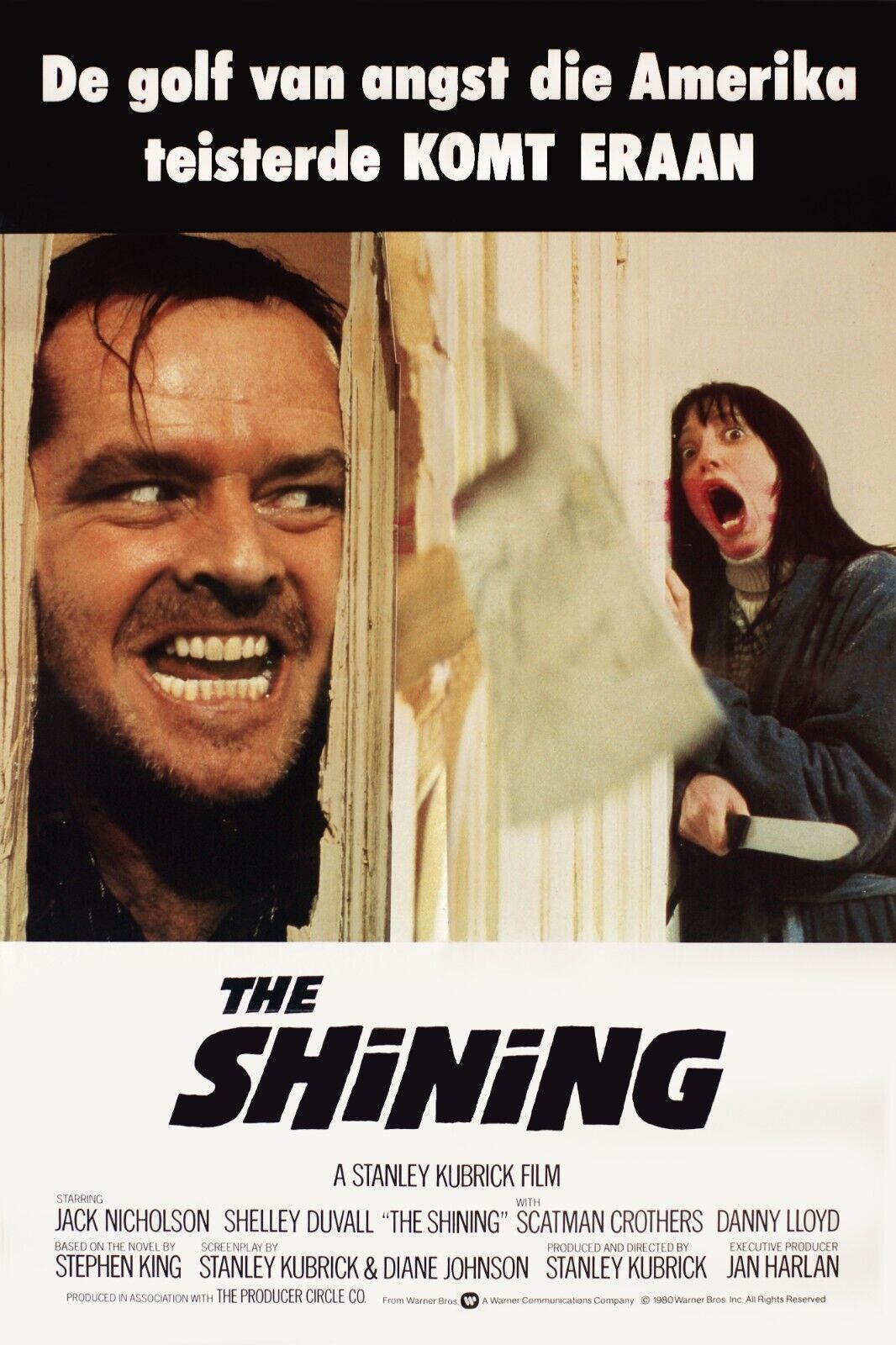 THE SHINING, STANLEY KUBRICK, 1980, REPRO VINTAGE CINEMA POSTER, HQ