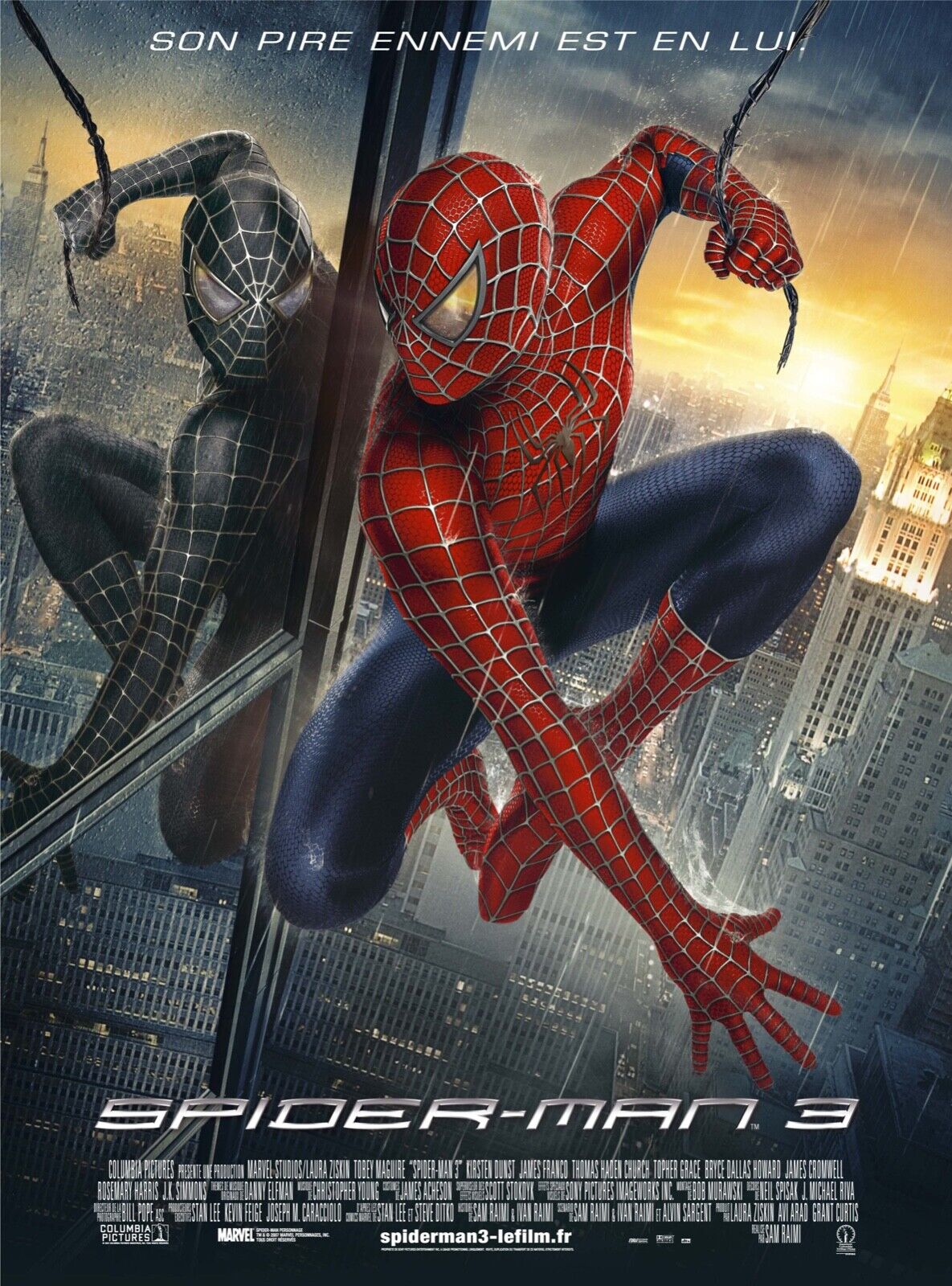 SPIDERMAN III, TOBEY MAGUIRE, 2007, REPRO AFFICHE CINEMA VINTAGE HQ