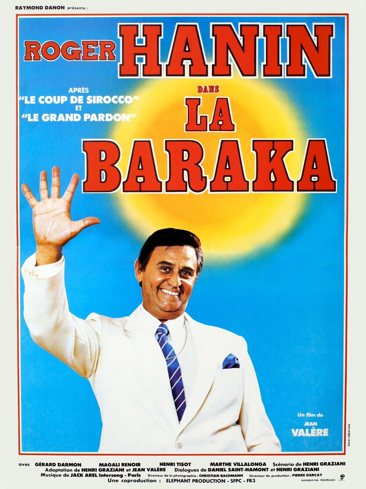LA BARAKA, ROGER HANIN, 1982, REPRO MOVIE POSTER, VINTAGE, HQ