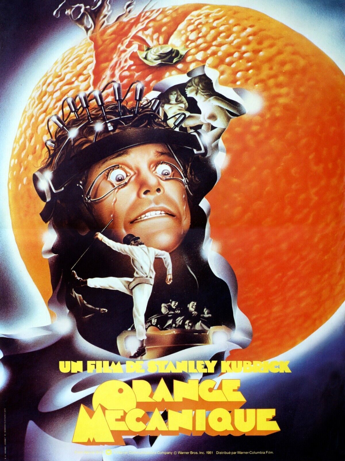 A CLOCKWORK ORANGE, STANLEY KUBRICK, 1971, REPRO VINTAGE CINEMA POSTER, HQ