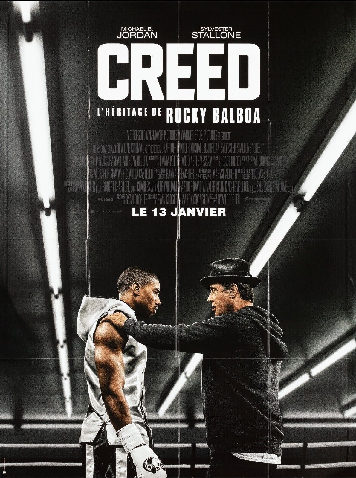 CREED, MICHAEL B. JORDAN, REPRODUCCIÓN DE CARTEL DE CINE CLÁSICO, HQ, Ryan Coogler