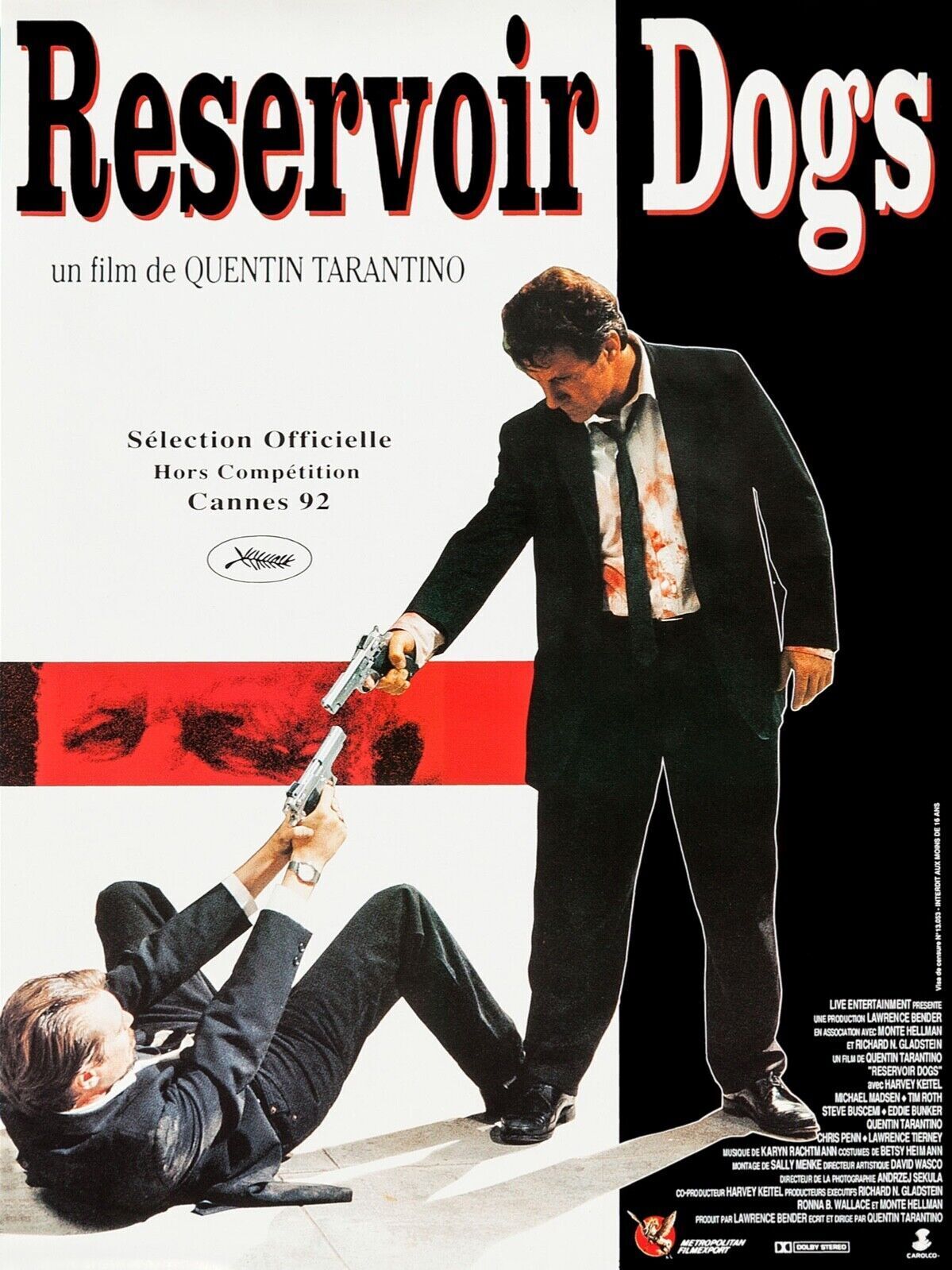 RESERVOIR DOGS, QUENTIN TARANTINO, 1992, Repro cinema poster, VINTAGE HQ