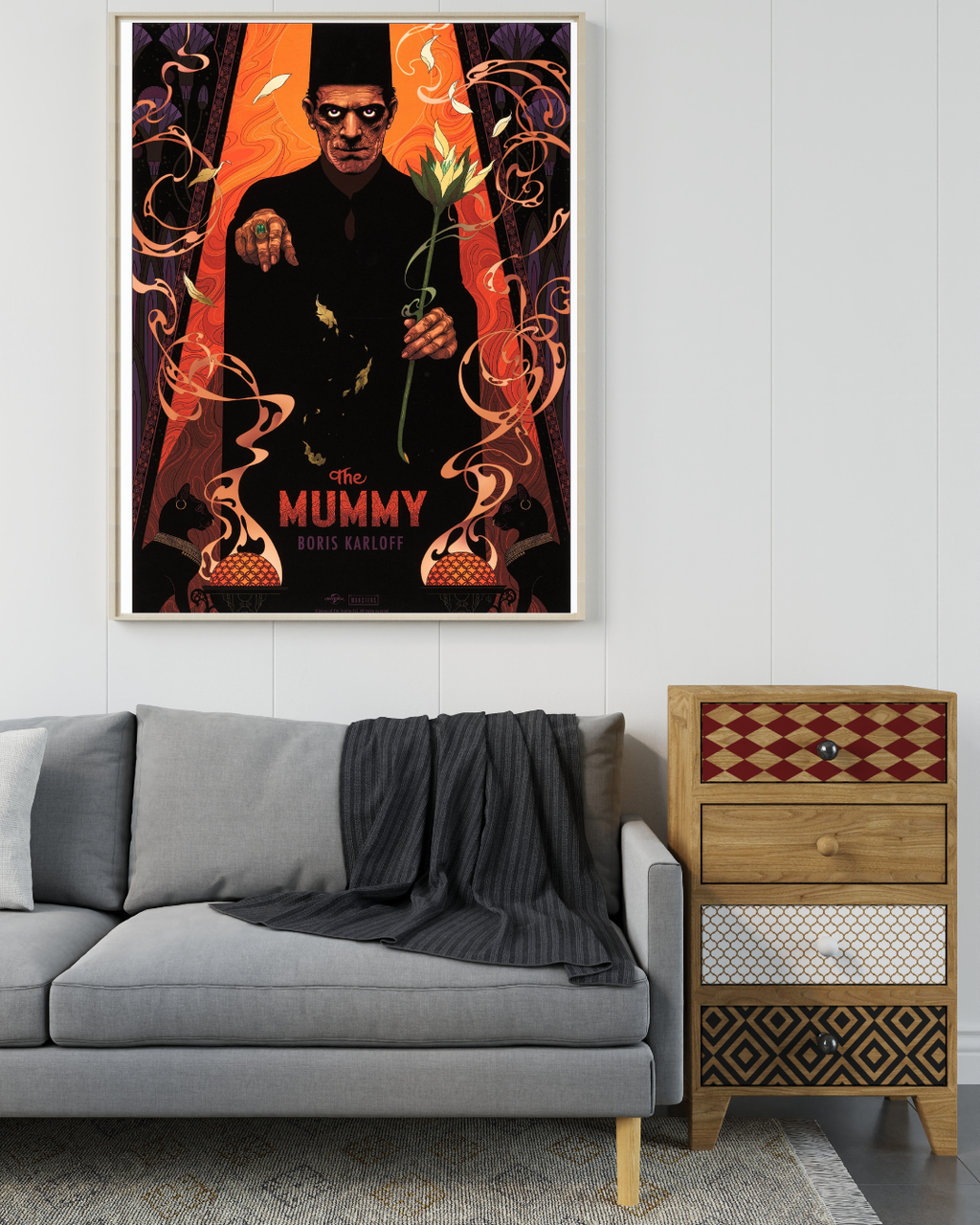 THE MUMMY – BORIS KARLOFF – 1932 – FANTASY HORROR - REPRODUCTION– POSTER HUB STUDIO – HQ (Copy)
