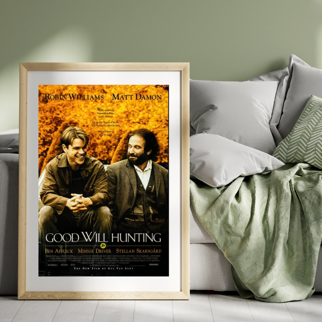 GOOD WILL HUNTING – FILM (1997) – MATT DAMON – DRAME – AFFICHE CINÉMA CULTE – REPRODUCTION – POSTER HUB STUDIO – HQ