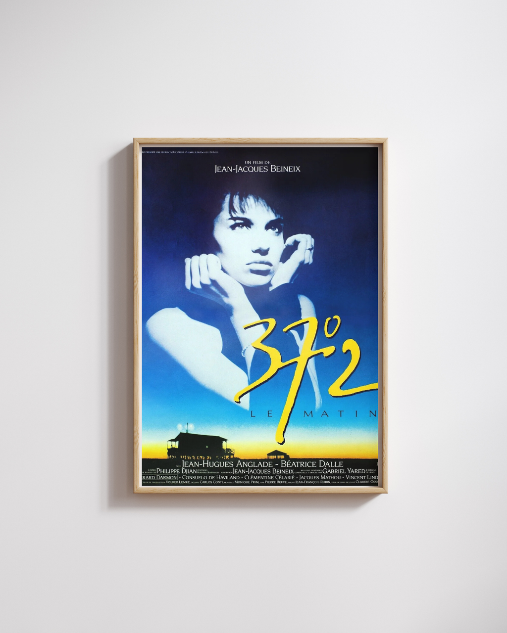 37°2 LE MATIN, JEAN-HUGUES ANGLADE, 1986, REPRO MOVIE POSTER, VINTAGE, HQ