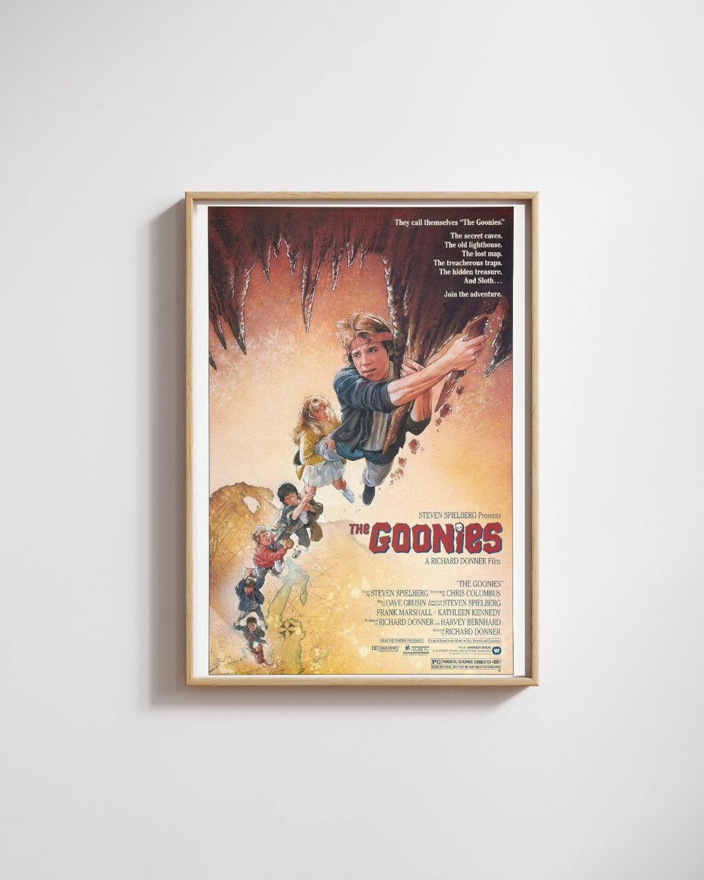 THE GOONIES, SEAN ASTIN, 1985, REPRO AFFICHE CINEMA VINTAGE HQ