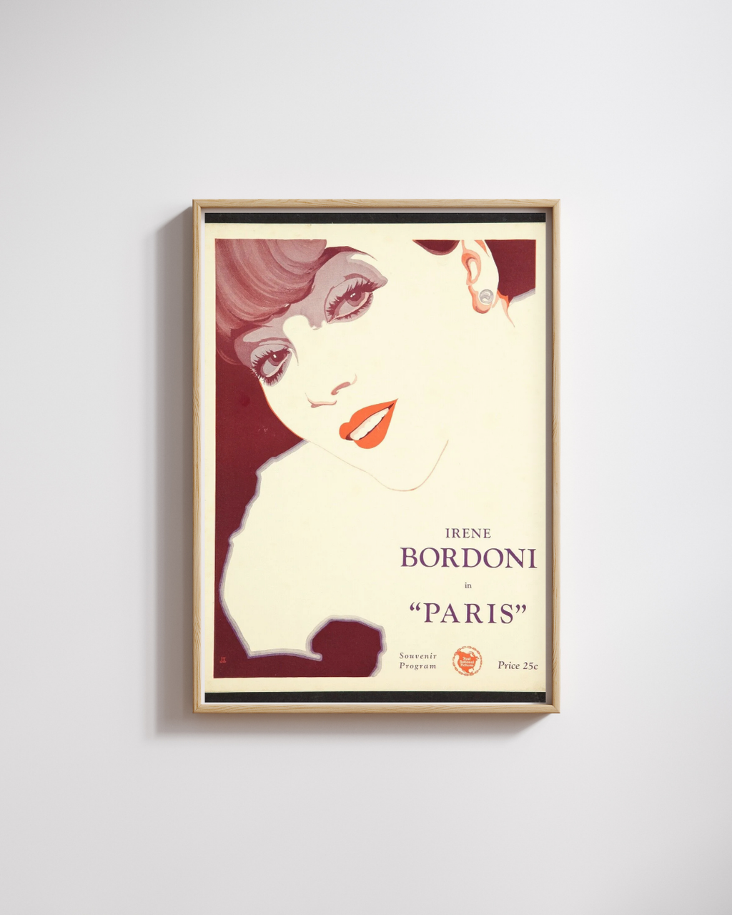 PARÍS, IRÈNE BORDONI, Reproducción de cartel publicitario, VINTAGE, HQ