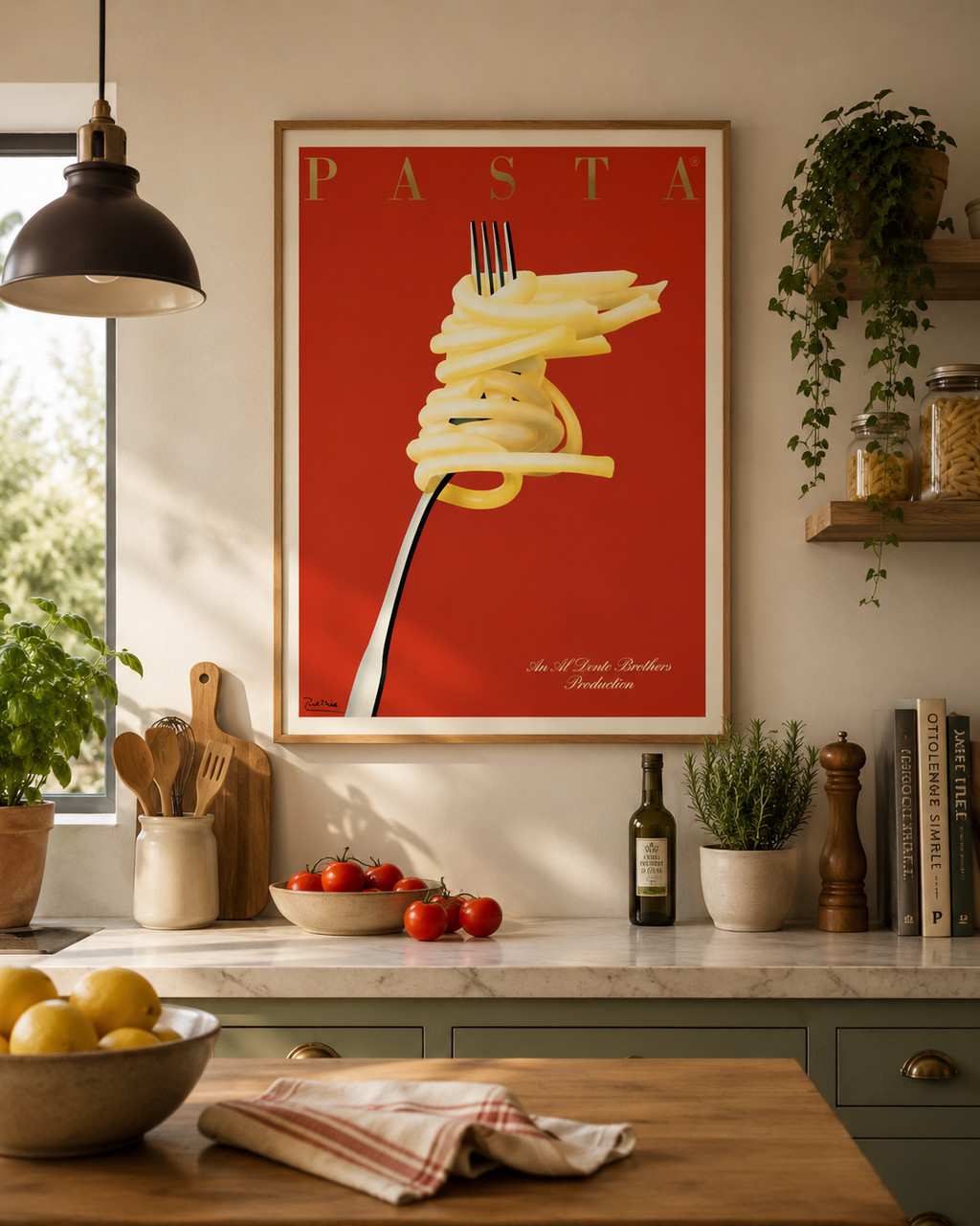 PASTA BY RAZZIA 2007, PÂTES, ITALIE, Repro affiche cinéma VINTAGE, HQ