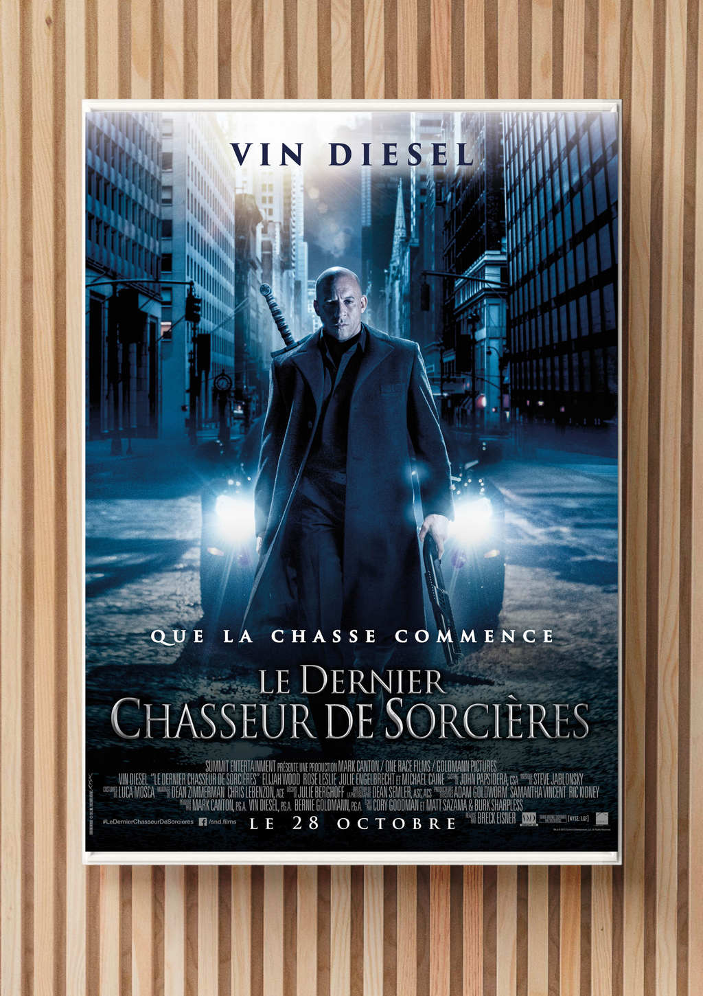 LE DERNIER CHASSEUR DE SORCIÈRES – FILM DE BRECK EISNER (2015) – VIN DIESEL – FANTASTIQUE – AFFICHE CINÉMA – REPRODUCTION – POSTER HUB STUDIO – HQ